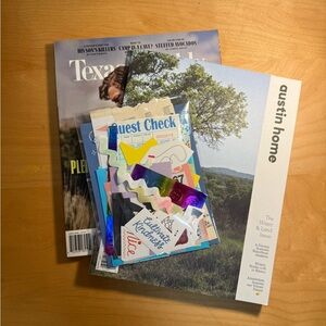 Junk Journal Scrapbooking Set + 2 Magazines